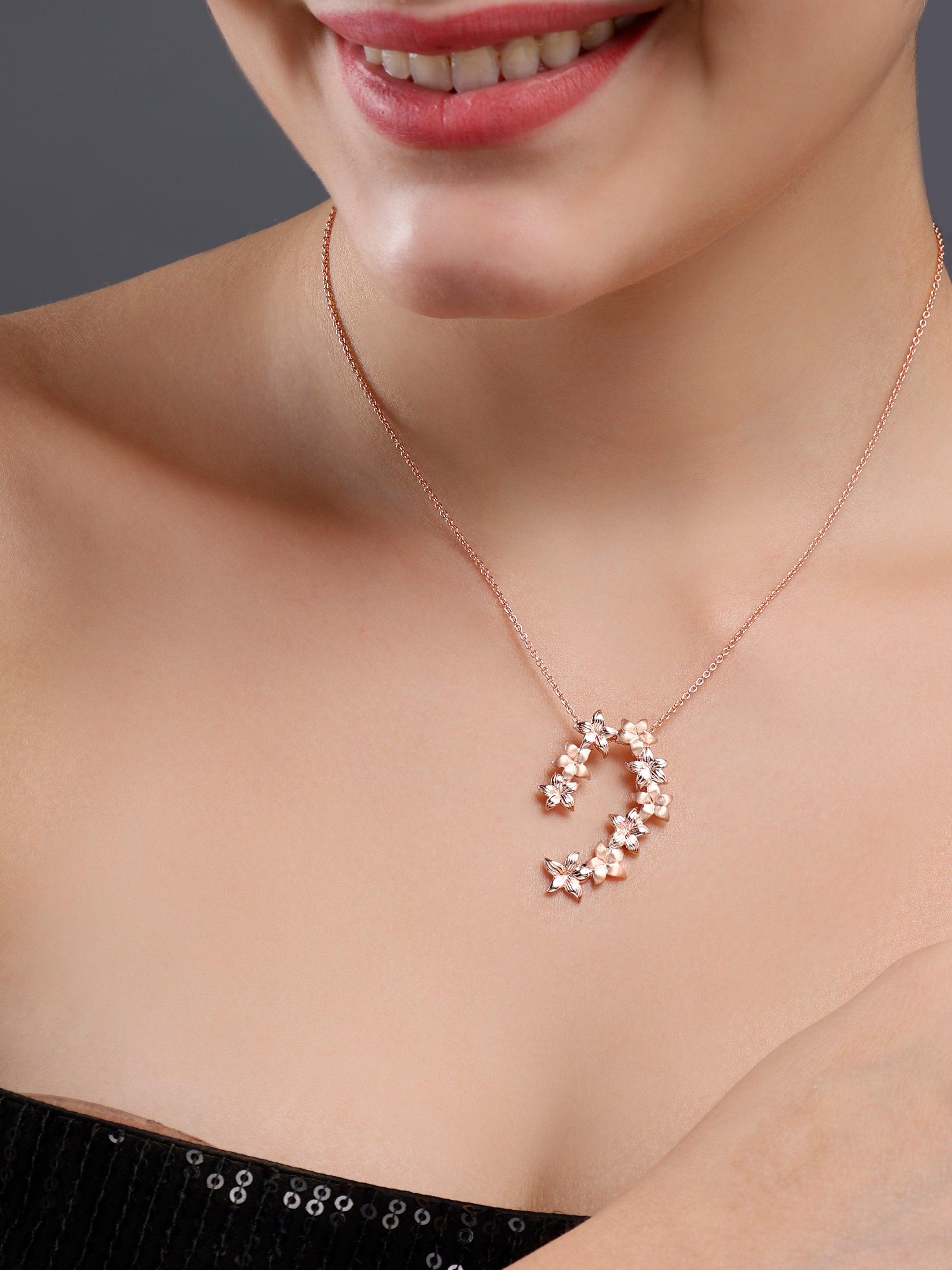 Petals of Love Silver Necklace - Diavo Jewels