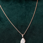 Dazzling Silver Zircon Necklace - Diavo Jewels