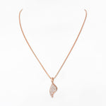 Dazzling Silver Zircon Necklace - Diavo Jewels