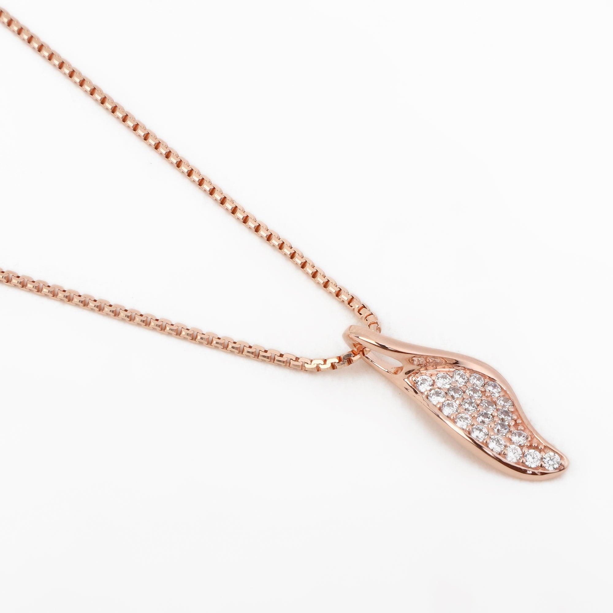 Dazzling Silver Zircon Necklace - Diavo Jewels