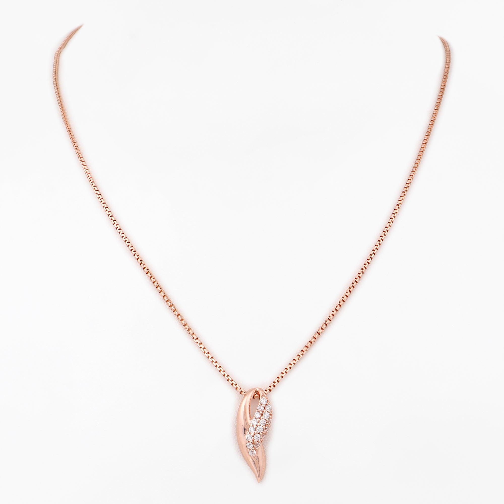 Conch Cubic Silver Necklace - Diavo Jewels