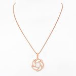 Floral Grace Pearl Silver Necklace - Diavo Jewels