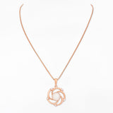 Floral Grace Pearl Silver Necklace - Diavo Jewels