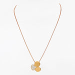 Golden Trinity CZ Silver Necklace - Diavo Jewels