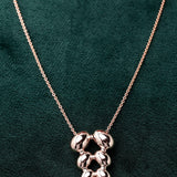 Grape Cluster Silver Necklace - Diavo Jewels