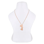 Tranquil Triangles Rose Gold Plated Silver Necklace - Diavo Jewels