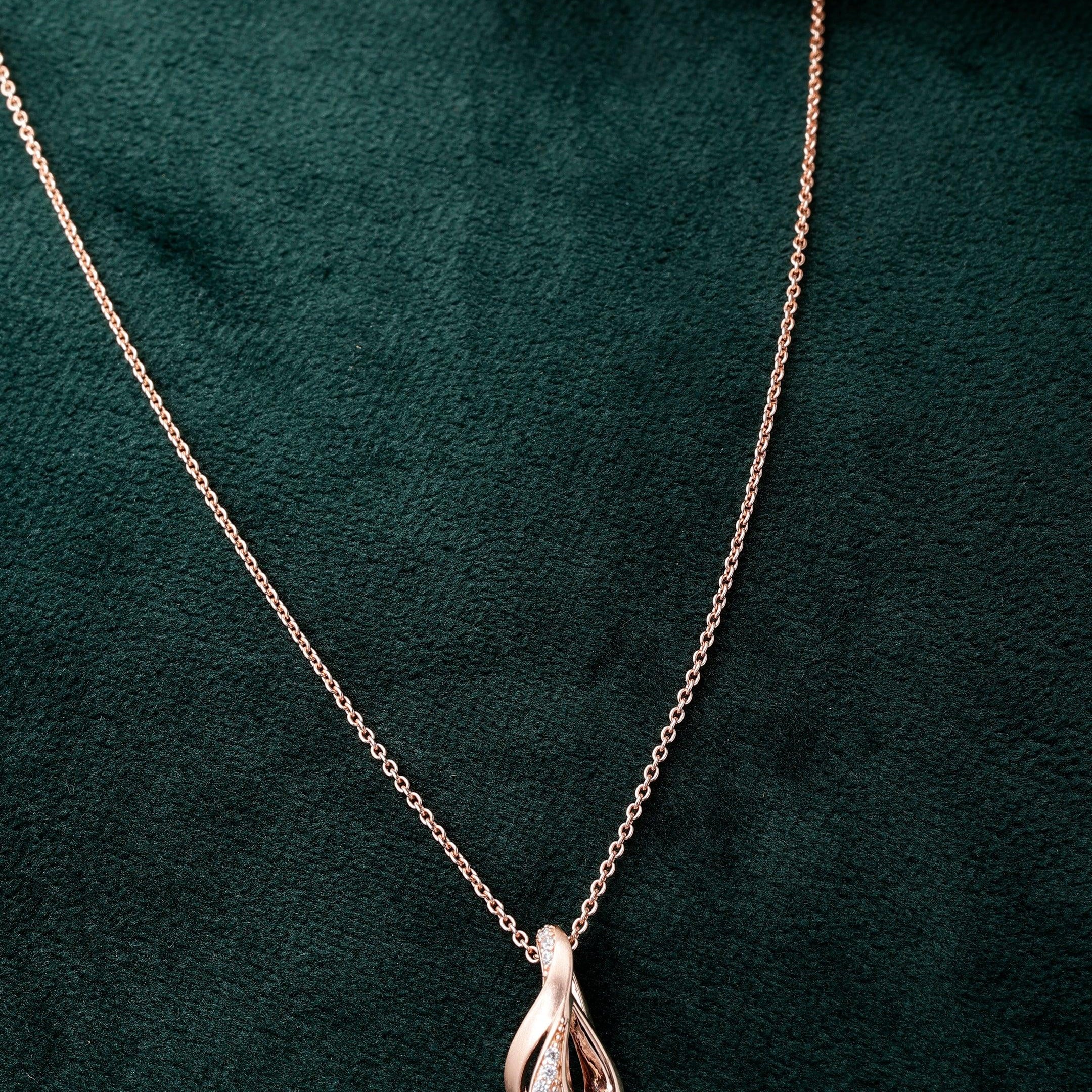 Futuristic Curl Silver Necklace - Diavo Jewels