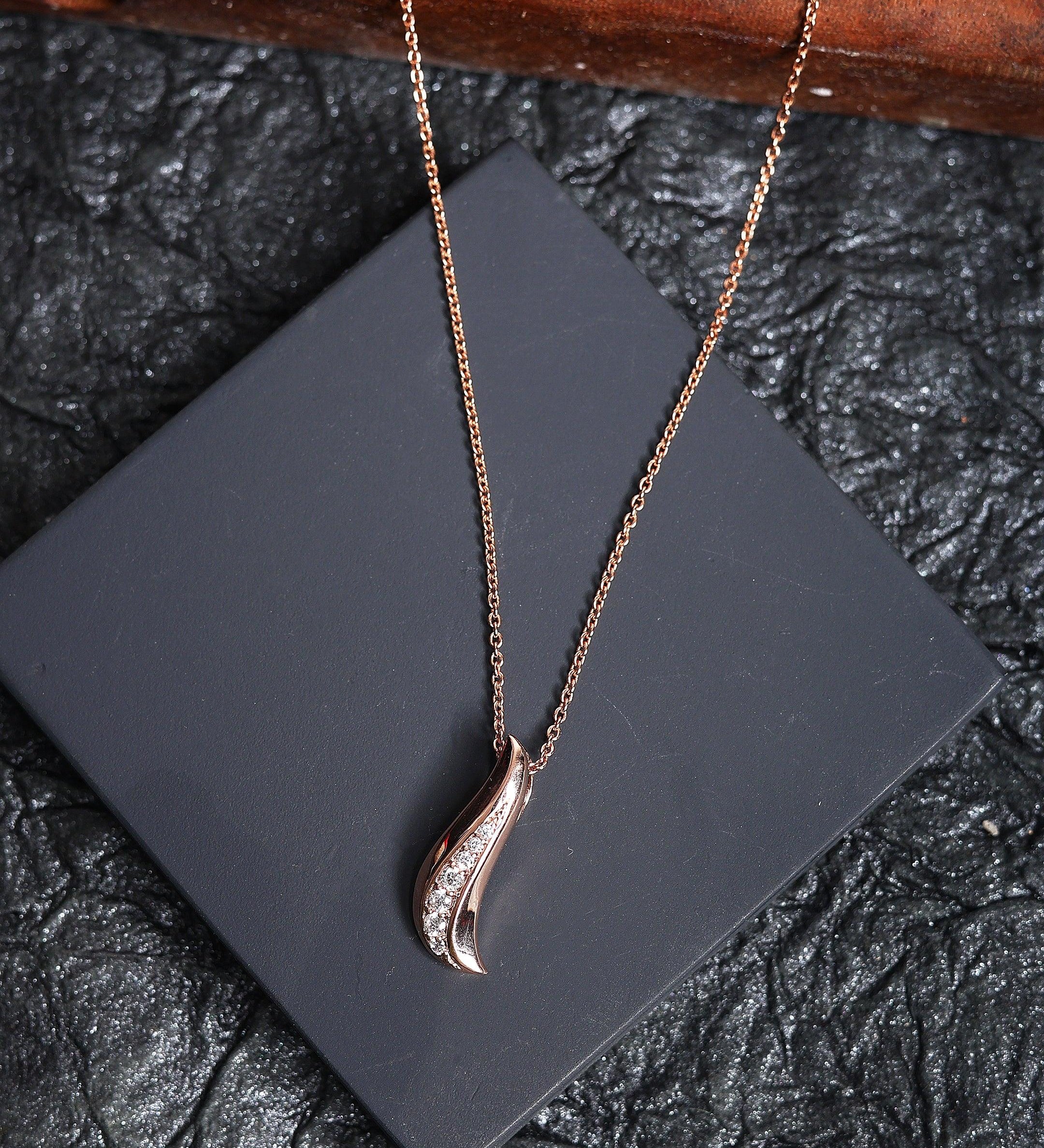 Contoured Euphoria Silver Necklace - Diavo Jewels