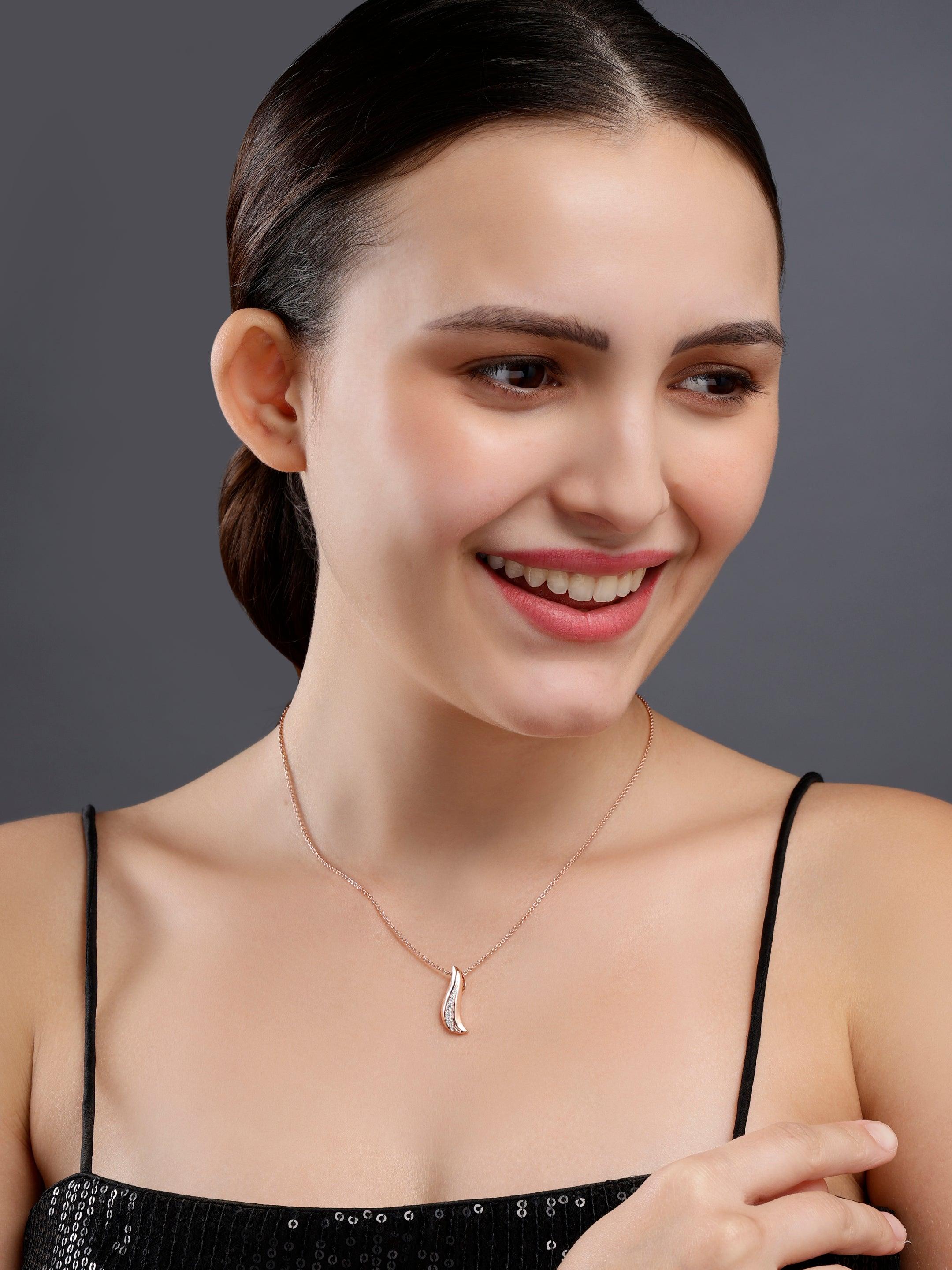 Contoured Euphoria Silver Necklace - Diavo Jewels