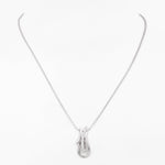 Czara Paisley Rhodium Plated Silver Necklace - Diavo Jewels