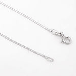 Czara Paisley Rhodium Plated Silver Necklace - Diavo Jewels