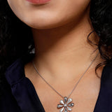 Lily CZ Silver Necklace - Diavo Jewels