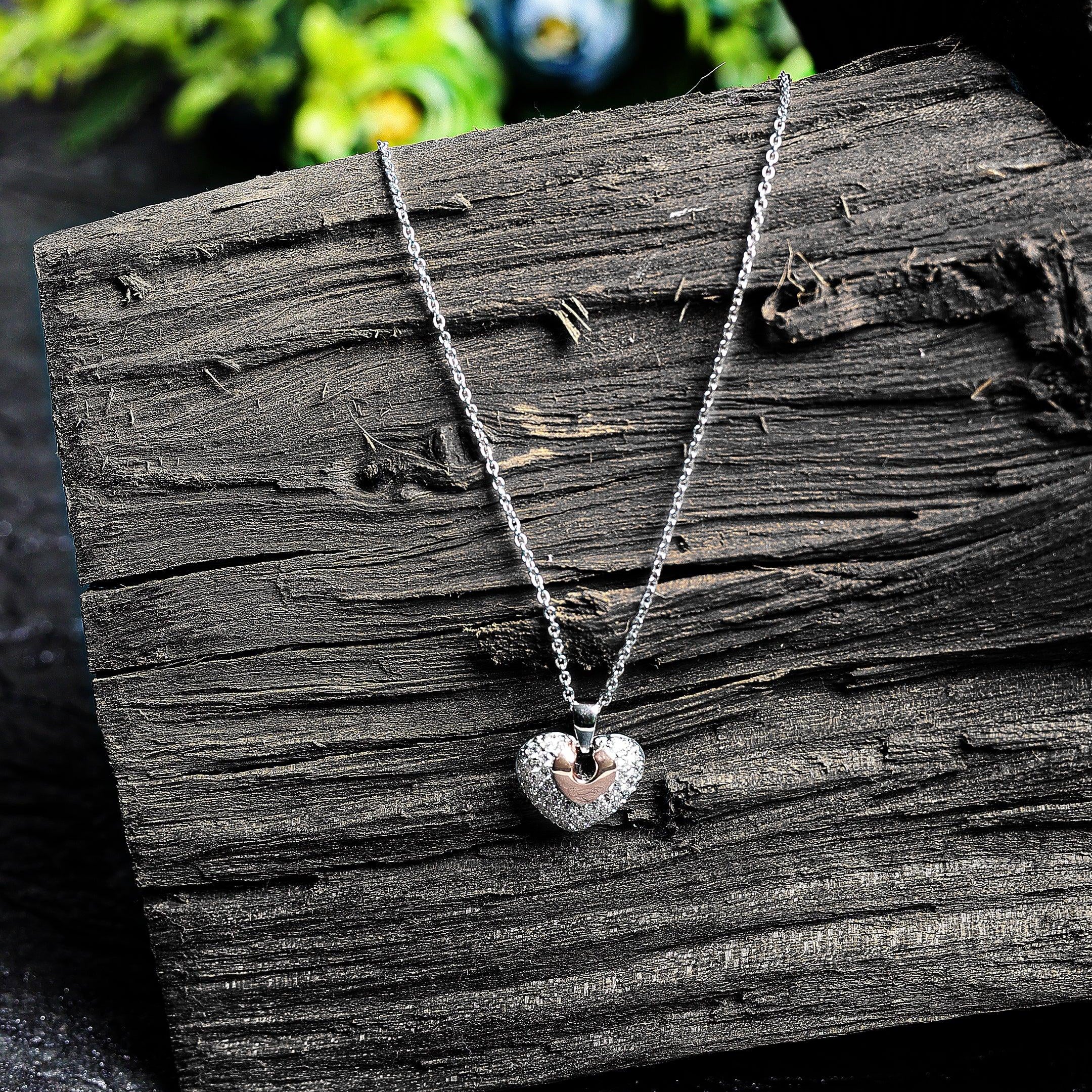 Heart of Amore Silver Necklace - Diavo Jewels