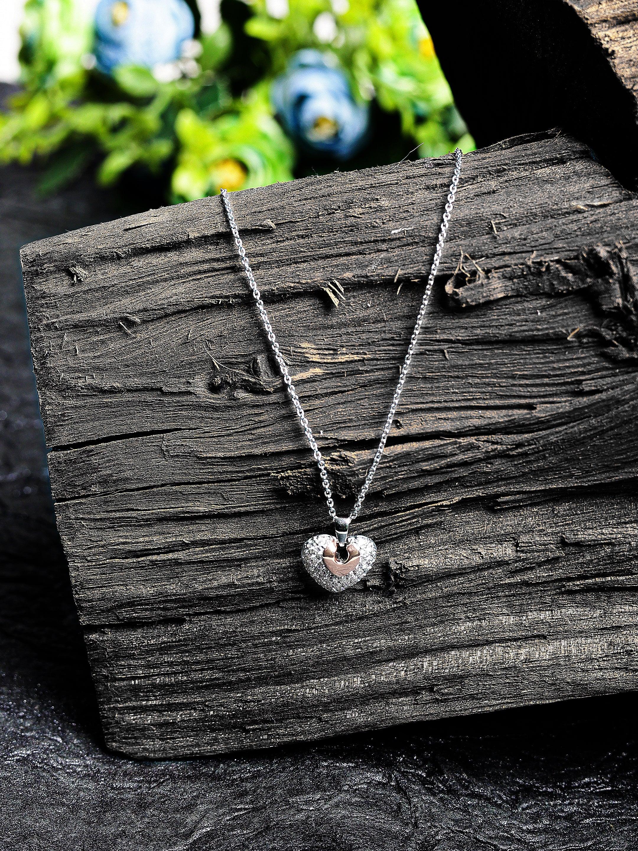 Heart of Amore Silver Necklace - Diavo Jewels