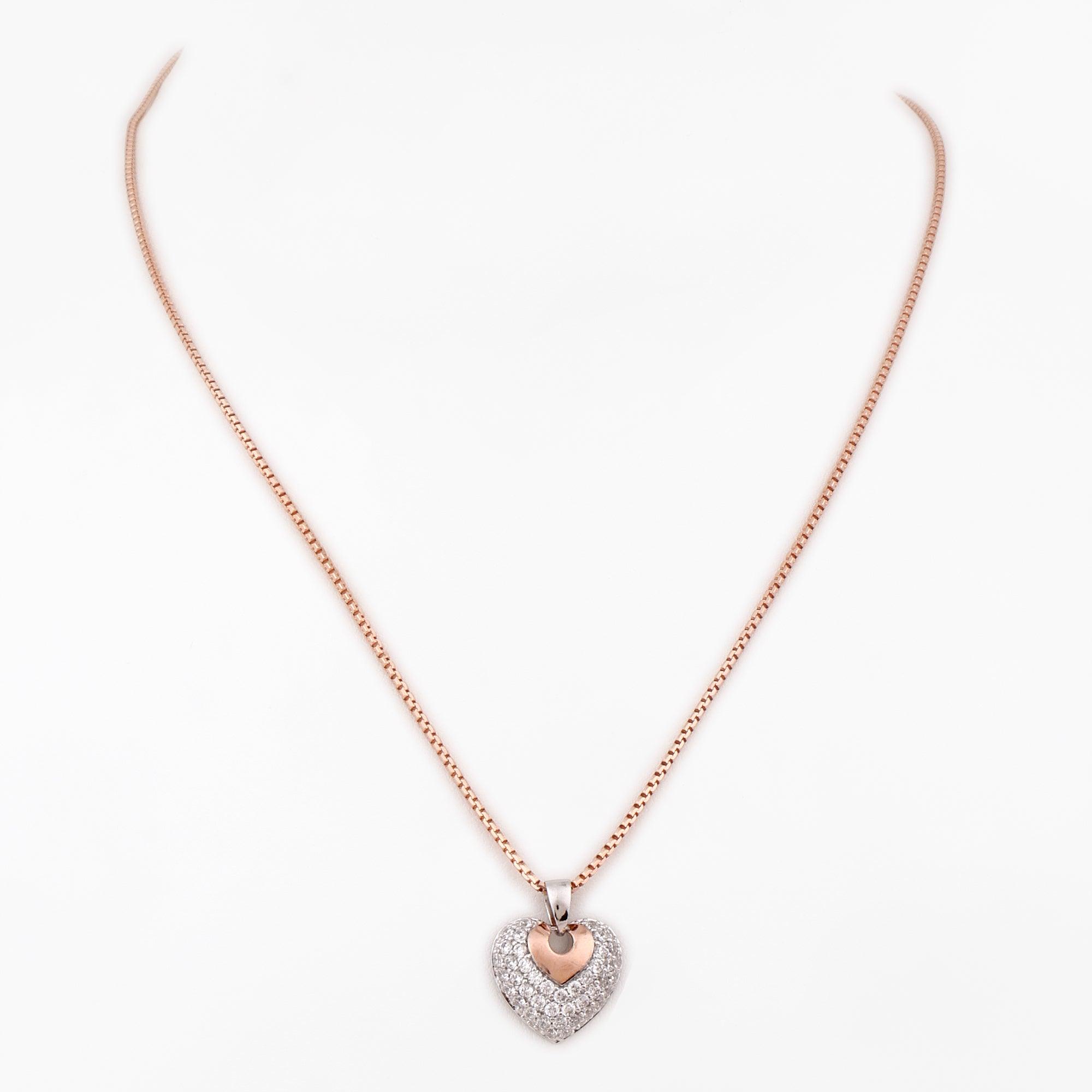 Heart of Amore Silver Necklace - Diavo Jewels