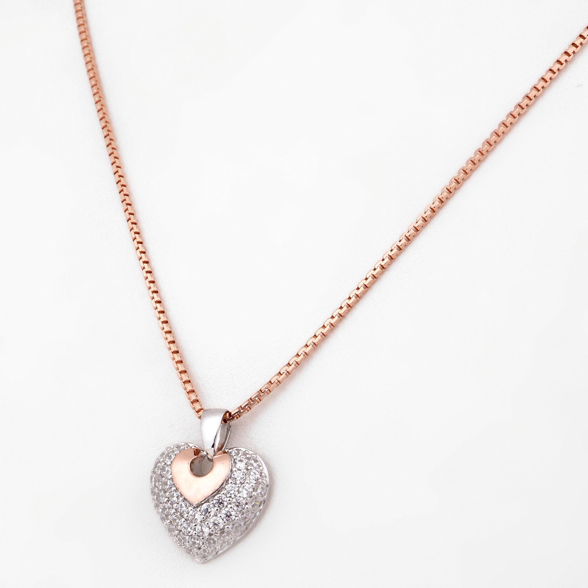 Heart of Amore Silver Necklace - Diavo Jewels