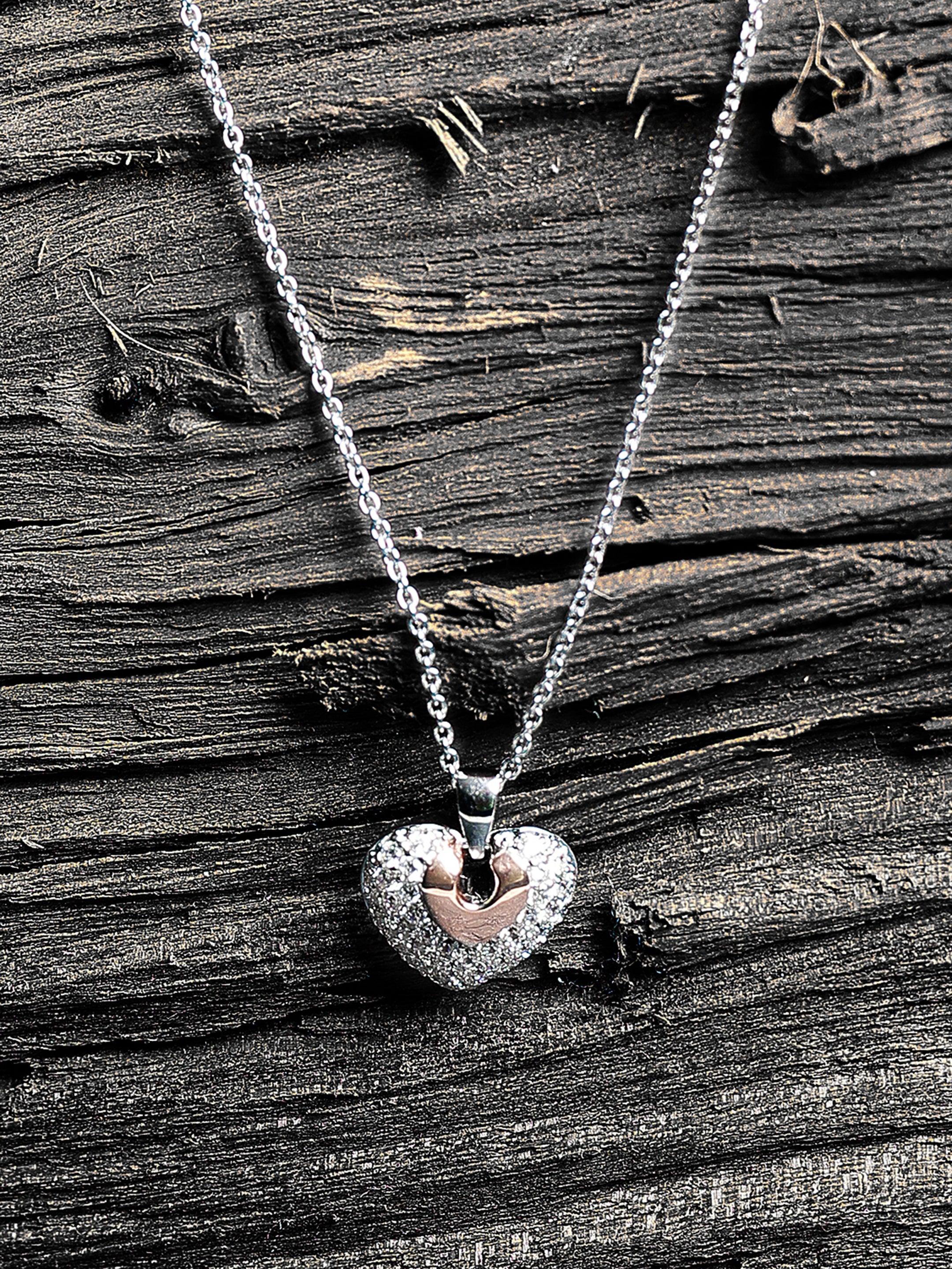 Heart of Amore Silver Necklace - Diavo Jewels