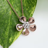 Petals of Perfection Silver Necklace - Diavo Jewels