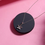 Petite Floral Silver Necklace - Diavo Jewels