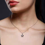 Petite Floral Silver Necklace - Diavo Jewels