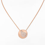 Glistening Paisley Pebble Silver Necklace - Diavo Jewels