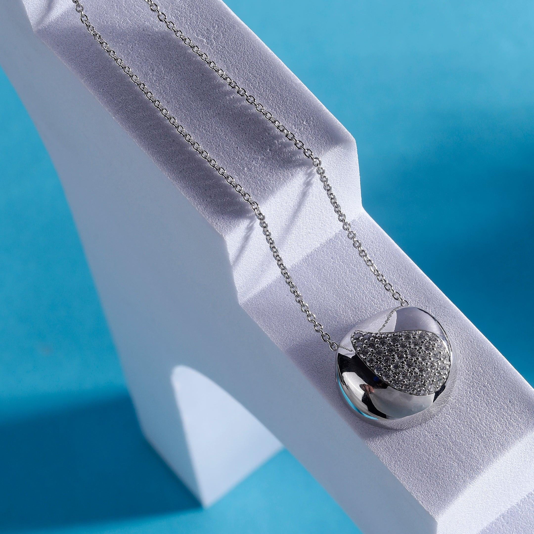 Paisley Dreamscape Silver Necklace - Diavo Jewels