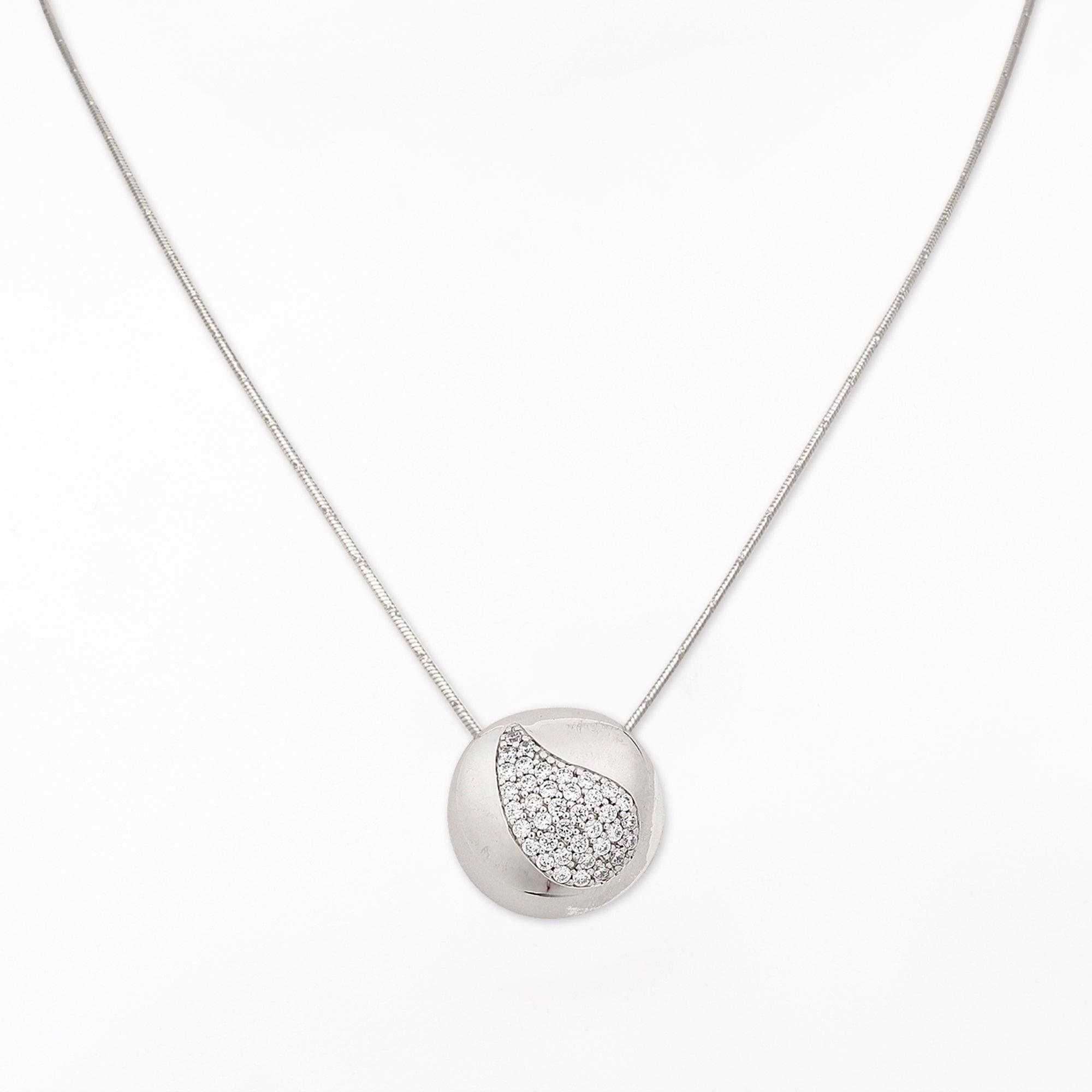 Paisley Dreamscape Silver Necklace - Diavo Jewels