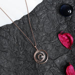 Round Swirl Silver Necklace - Diavo Jewels