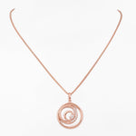 Round Swirl Silver Necklace - Diavo Jewels