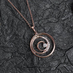 Round Swirl Silver Necklace - Diavo Jewels