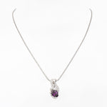 Twilight Amethyst Silver Necklace - Diavo Jewels