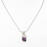 Twilight Amethyst Silver Necklace - Diavo Jewels