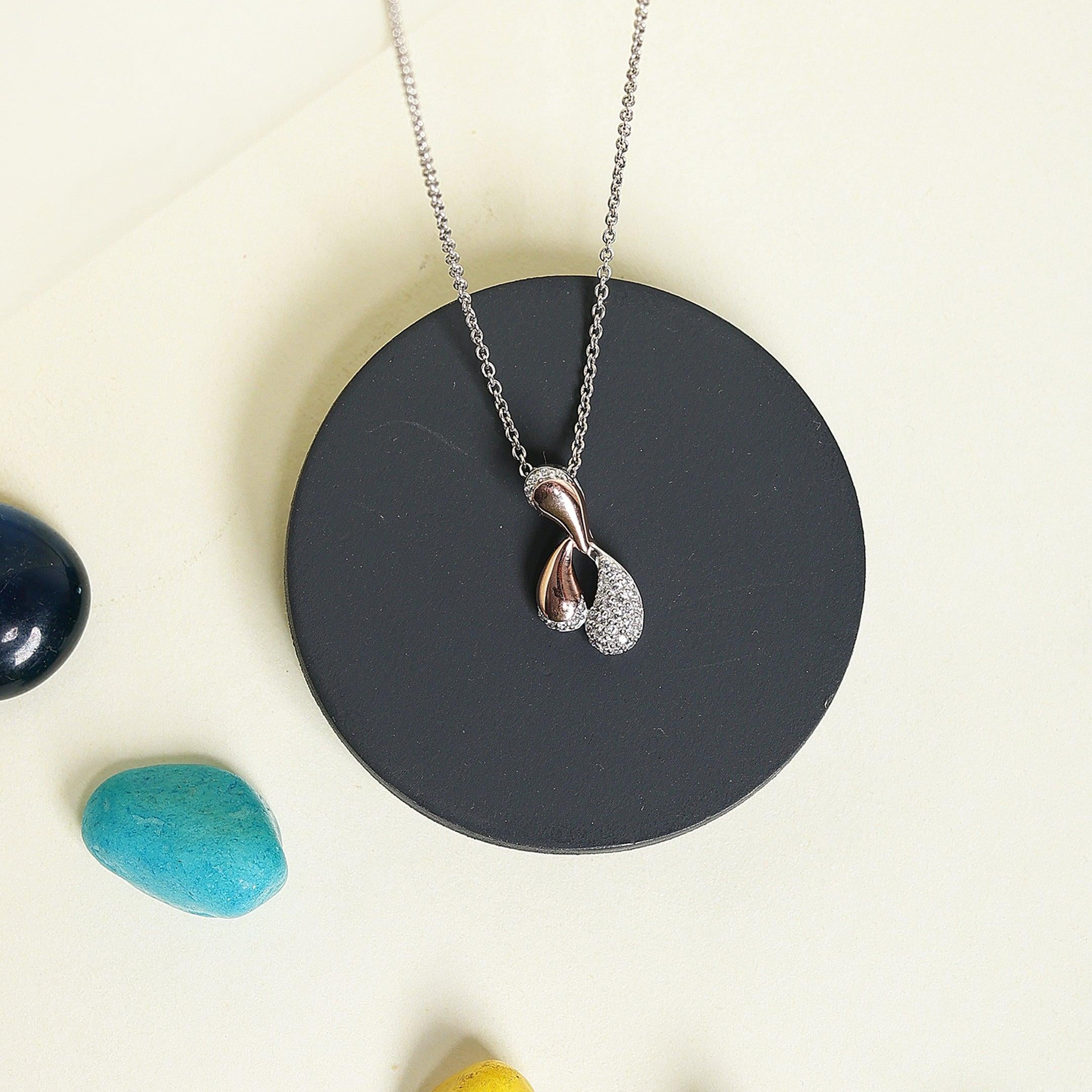 Doodle Paisley Silver Necklace - Diavo Jewels