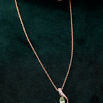 Dangling Gemstone Cascade Silver Necklace - Diavo Jewels