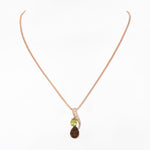 Dangling Gemstone Cascade Silver Necklace - Diavo Jewels