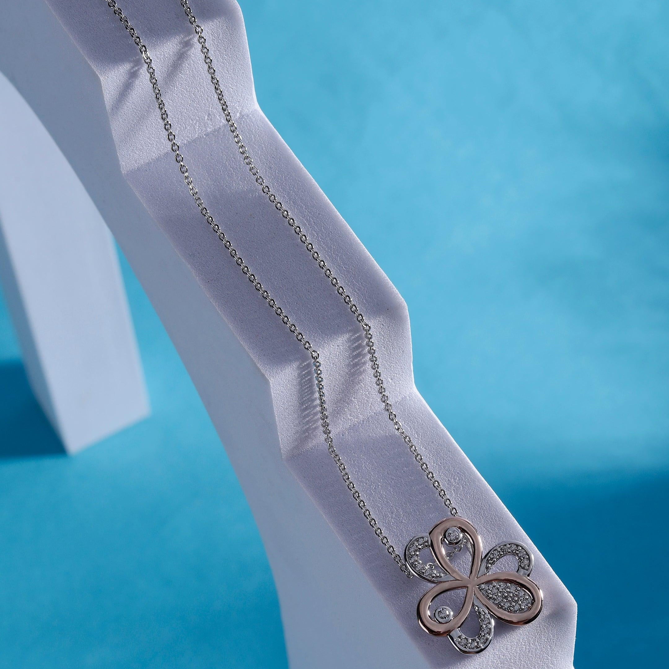 Lucky Charm Dual-Tone Necklace - Diavo Jewels