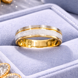 Platinum Linea Gents Gold Band
