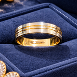 Silverline Regent Gents Gold Band
