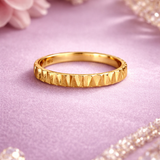 Facetra Gleam Gold Ladies Ring