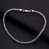 Rugged Rope of Radiance Men's Silver Bracelet