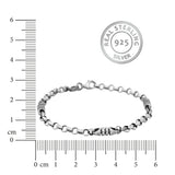 Bullet Blaze Men's Silver Bracelet