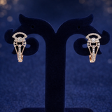 Regal Arc Diamond Earrings