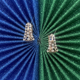 Radiant A-Line Prism Diamond Earrings