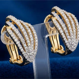 Diamond Infinite Wave Hoops