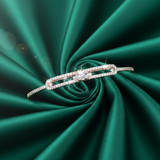 Deco Bar Solitaire Diamond Bangle