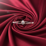 Hexagonal Solitaire Split-Shank Diamond Bangle