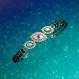Celestial Gaze Diamond Mangalsutra Bracelet