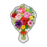 BOUQUET OF FLOWERS (999.9) 50 GM SILVER COIN