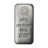 250GM Silver Casted Bar 999.9 Purity