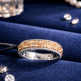 Aurora Grid Gold Gents Ring